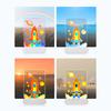Kids LED Note Board Glow-in-the-Dark Doodle Board with Colorful Lights Reusable Writing Tablet Night Light for Home Decor