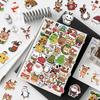 50PCS Christmas Cartoon Stickers Santa Claus Fun Stickers DIY Handmade Materials Phone Case Laptop Luggage Bottle Stickers