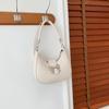 Portable Y2k Style Bowknot Crossbody Bag PU Leather Bow Dumpling Shoulder Bag Korean Style Underarm Bag Half-moon Handbag Travel