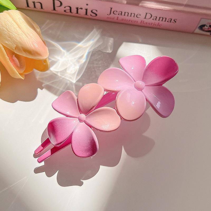 Büyük Çift Kelebek Saç Klipleri Kadın Mizaç Zarif Arka Kafa At Kuyruğu Klip Firkete Buzlu Ördek Gagası Klip