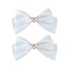 Ribbon Bow Hair Clip 2000s Style Side Clip Bow Diamante Gothic Bow Style Large Bowknot Balletcore Large Size