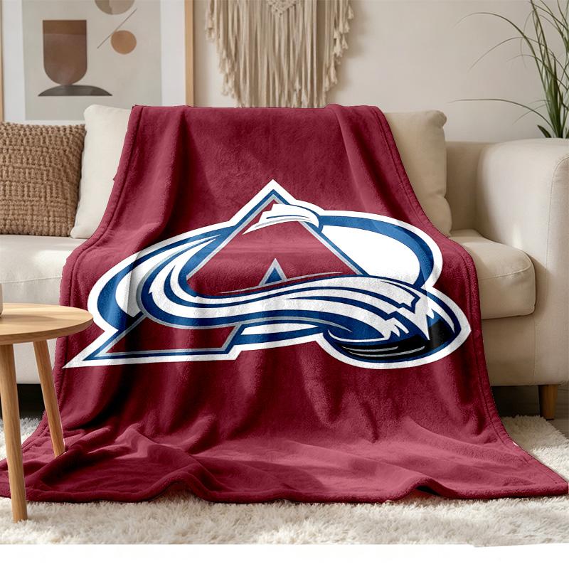 Colorado Avalanche Soft and comfortable flannel Suitable for sofas living rooms outdoor camping travel and also makes a great anniversary gif