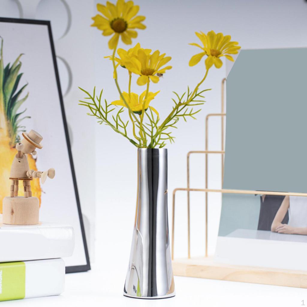 Decorative Stainless Steel Flower Vase Table Centerpieces Arrangement