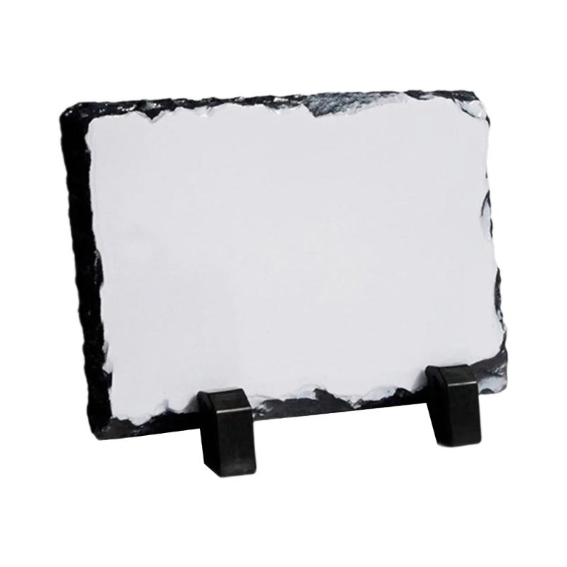 Sublimations Blank Rock Photo Slates for Diy Photo Print Small Wood Picture Frames Stone Photo Frames for Home Decoration