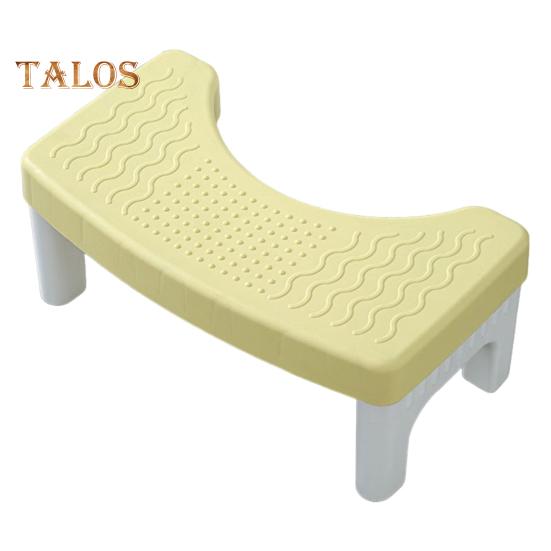 

Табурет для ног с широким основанием, противоскользящая текстура, эргономичный дизайн, подставка для ног для унитаза, водонепроницаемый, универсальный табурет для ванной, для унитаза, беременных и пожилых людей жёлтый