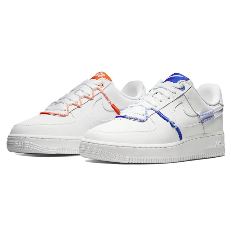 Nike Air Force 1 Low '07 Lx White Orange Blue Women's Sneakers DH4408-100