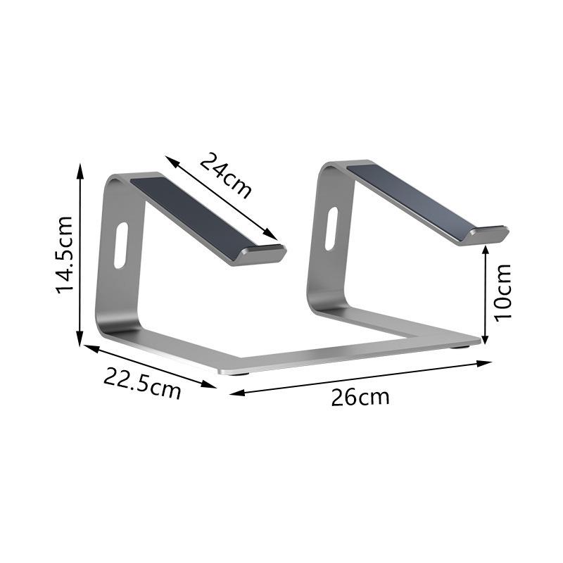 Portable Aluminum Laptop Cooling Stand with Adjustable Height