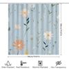 Elegant Floral Shower Curtain Waterproof & Durable Fabric Bathroom Decor Anti-Mildew with Plastic Hooks Modern Art Design