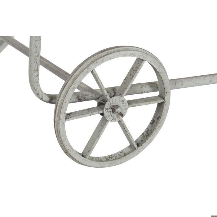 Table d'appoint - DKD HOME DECOR - Métal et bois d'épicéa - Gris - Rectangulaire - Style scandinave