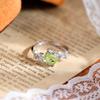 Natural Color Treasure Spar Ring S925 Sterling Silver Ring Women's High-end Adjustable Fashion Gift