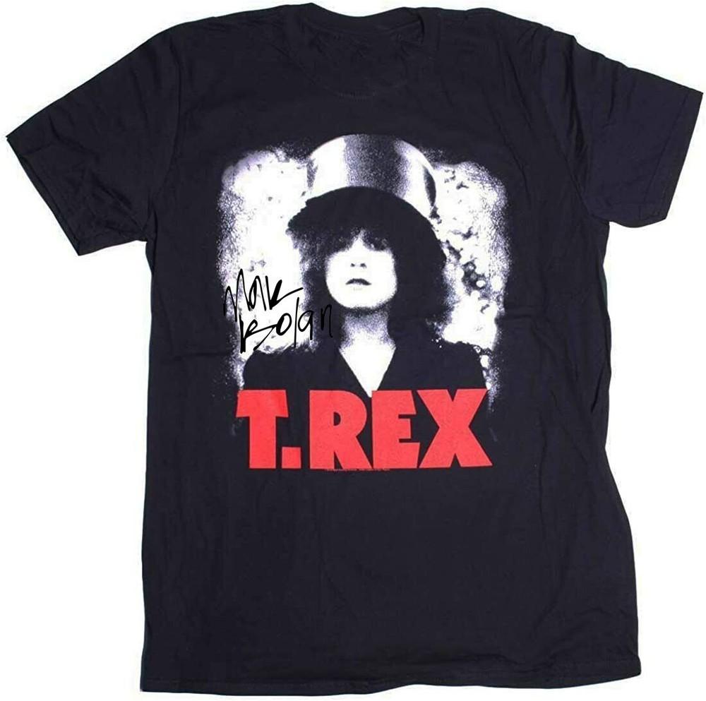 Vtg Marc Bolan T. Rex Band Short Sleeve Cotton Black T Shirt Unisex S-5XL BL044 Unisex T-Shirt M