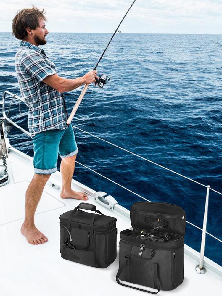 Carrying Case for Ecoflow Delta 3 Plus Storage Case Waterproof Travel Carrying Bag with Shoulder Strap & Handle Protective Case