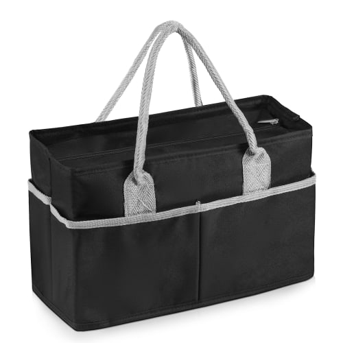 

Kailund Insulated Lunch Bag, Small Lunch Box Bag with Handle and Five Side Pockets, Foldable, Lightweight, Compact, Insulated Lunch Tote for Commuting