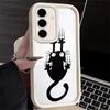 Phone Case for Samsung Galaxy S26 S25 Ultra S24 FE Cat Footprint Funny Scratch Paw Cute Shell S23 Plus S22 + S21 S20 5G Soft Sil