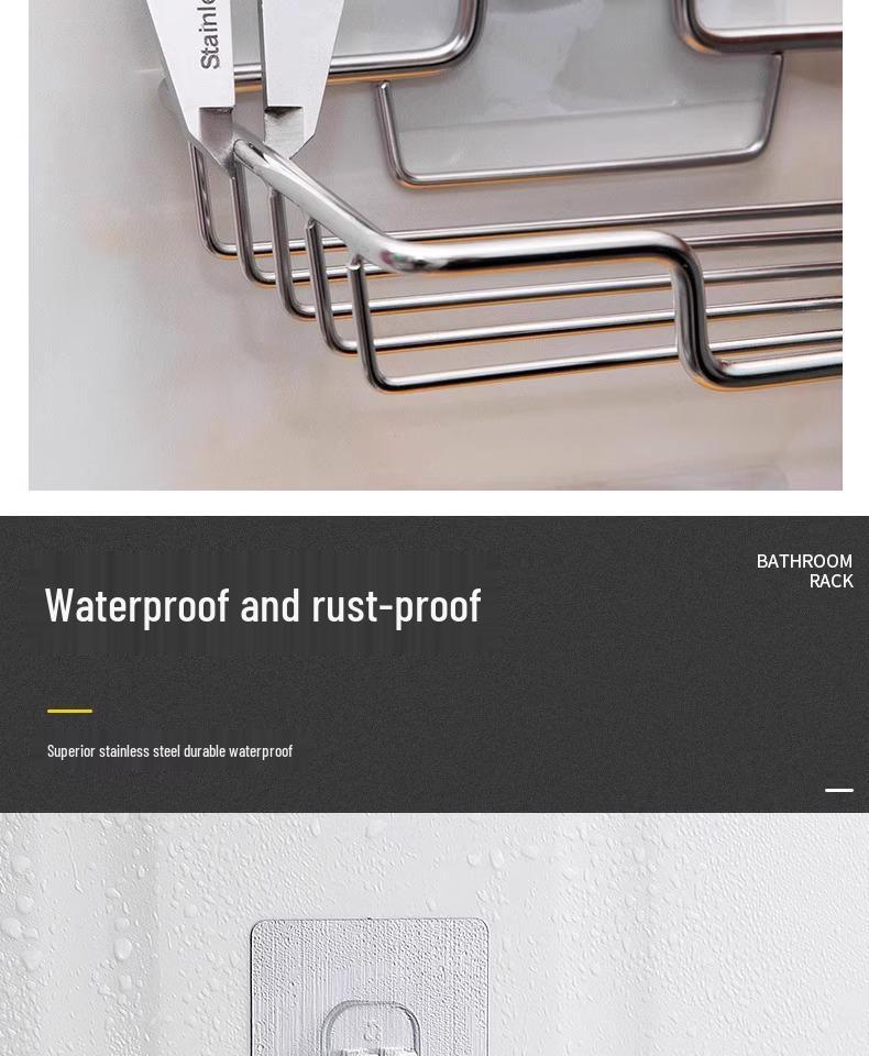 Stainless Steel Punch-Free Wall-Mounted Soap Dish with Suction Cup for Bathroom.