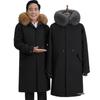 Herren Winter Parka mit Pelz und Fleece-Futter für mittlere und ältere Jahre