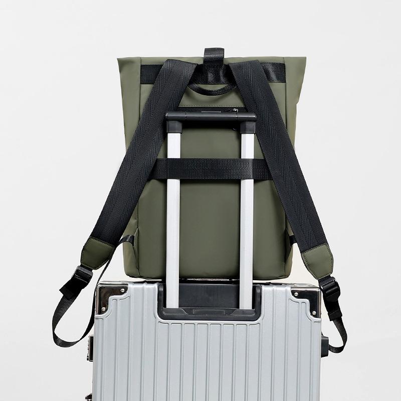 Schoolbag Trend Travel Backpack Men's 1011 New Folding Roll-up Functional Wind Backpack Outdoor Leisure Backpack