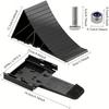 Wheel Chock Tire Support Pad Black Plastic Anti-Slip Tire Stopper Unviersal RV Trailer Wheel Stop Block Control Skid Resist