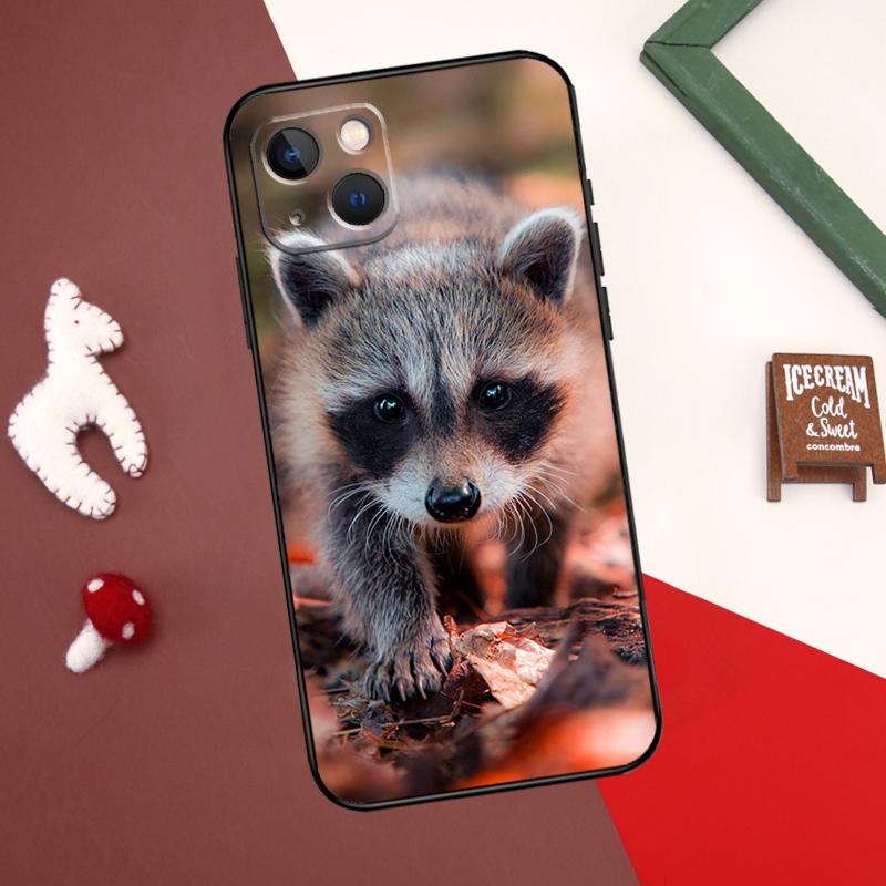 Raccoon Cover For iPhone 12 11 13 14 15 Pro Max 12 Mini 7 8 Plus X XR XS Max SE 2020 Phone Case