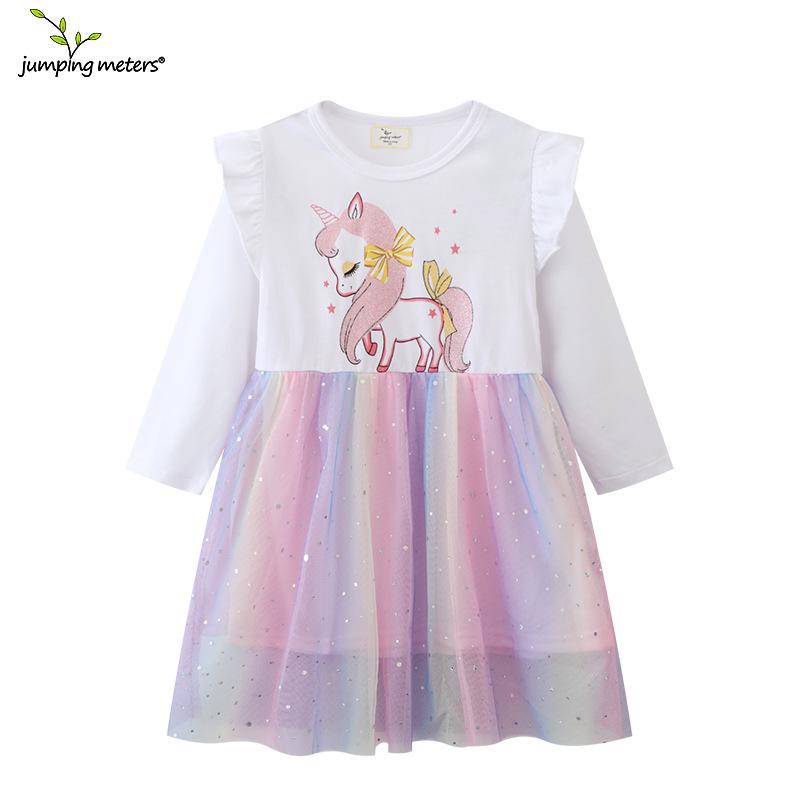 2026 Spring/Autumn Girls' Mesh Style Dresses - European & American Fashion for Babies and Young Girls