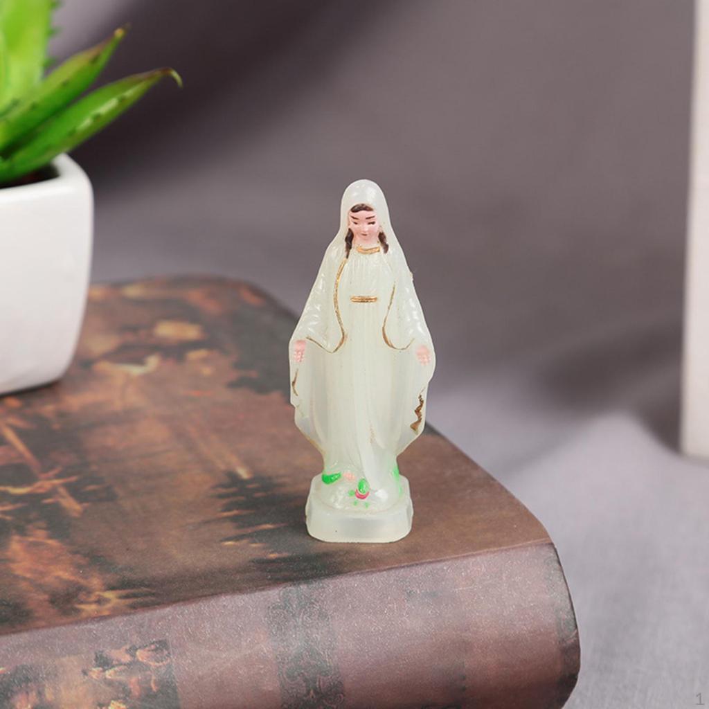 Mary Statue Resin Elegant Hand Painted Target Gift Lourdes Decoration