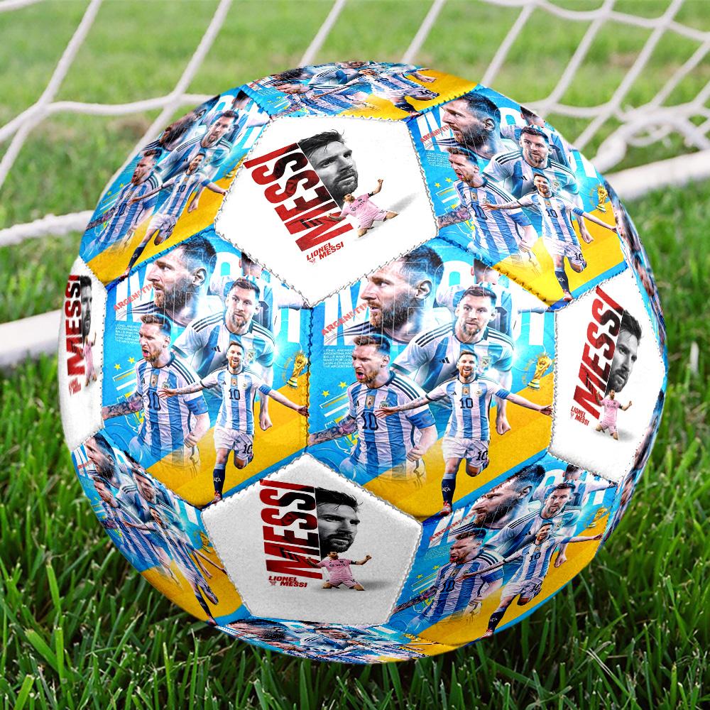 Messi 10 Number Football Soccer Ball Size 5 Football Machinestitched Indooroutdoor Universal Football Unique Gift For Soccer Lovers