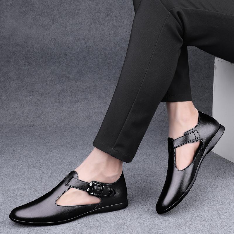 Men's New Summer Breathable Men's Sandals Fashion Trend Beach Shoes Slippers Sandals Mens Sandals Summer Genuine Leather Sandals