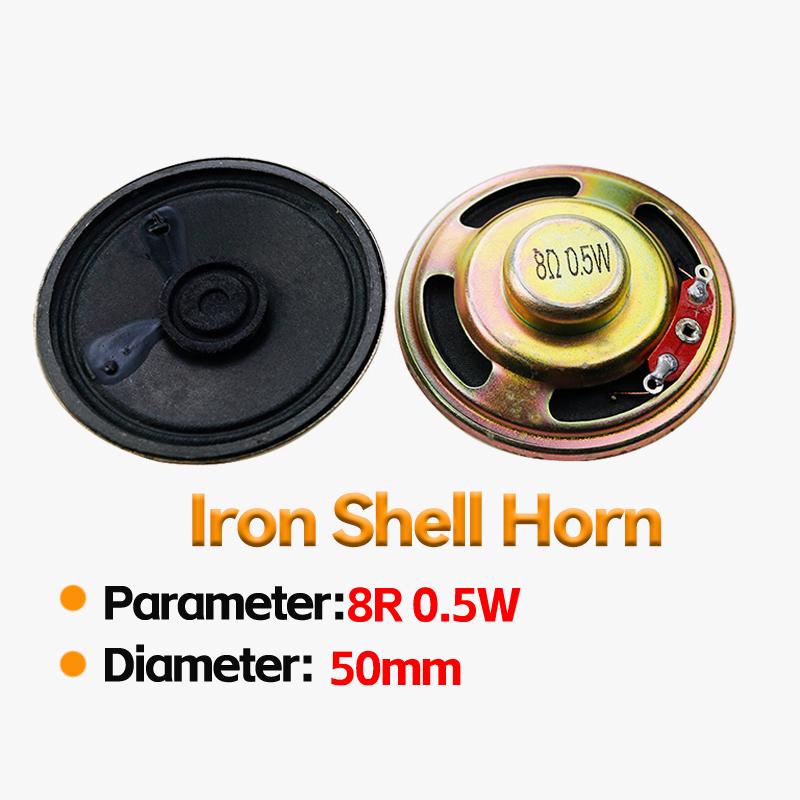 2pcs 8R 0.5W Speakers Various Sizes 20mm-66mm Diameter for Audio Equipment Replacement