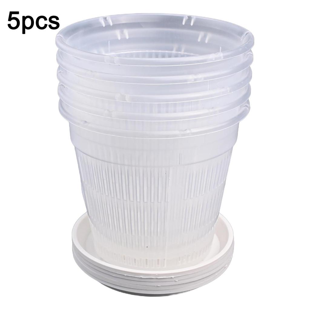 Pot With Saucers Plastic Repotting Pot Root Growth