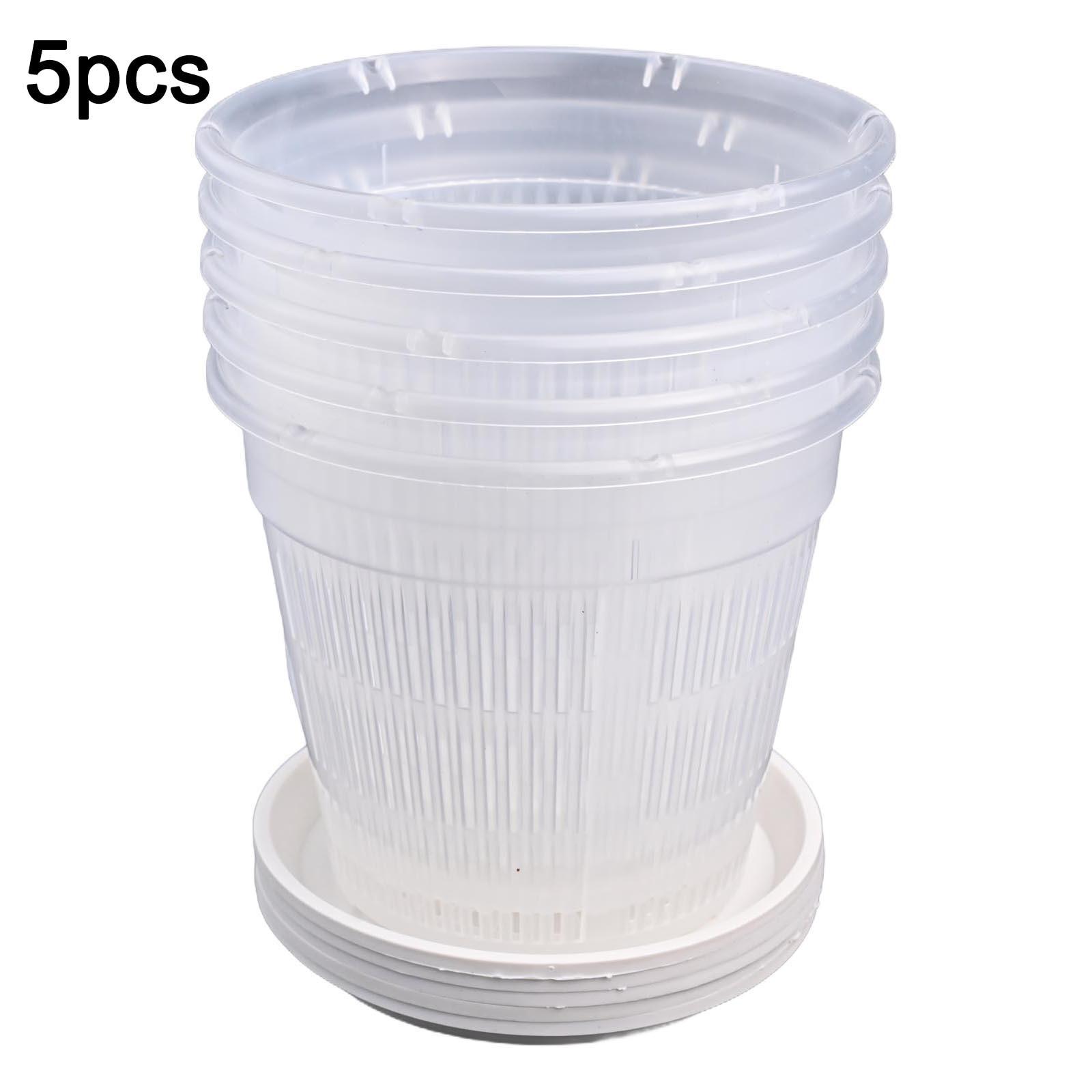 

Горшок с блюдцами Пластиковый пересадочный горшок Рост корней 16cm