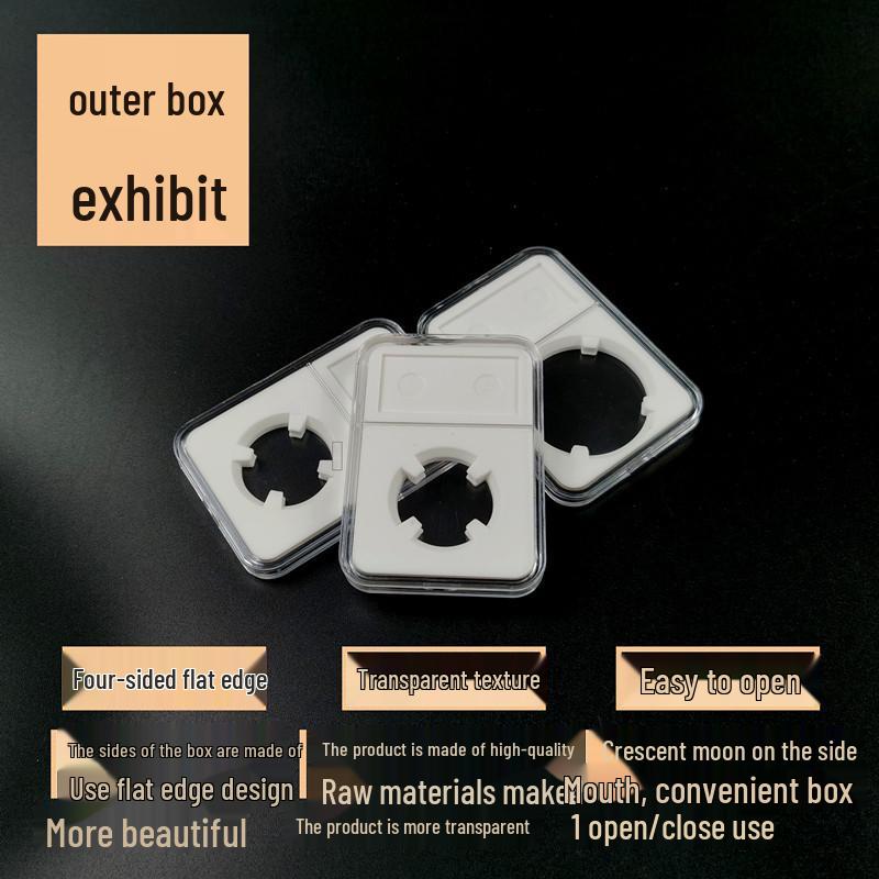 Coin Grading & Protection Box for 18–40mm Medals: Commemorative Coin Collection Case