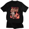 Satan Demon Graphic T Shirts Vintage Streetwear Men Women Harajuku Short Sleeve Cotton Oversized Versatile Fashion Unisex Tops
