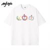 MJ STYLE Women's Loose Apple Print Short Sleeve T-shirt
