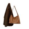 Cowhide Bag New Autumn and Winter Vintage Leather Women's Bag Tote Bag Versatile Texture Commuting Hand-held Shoulder Bag