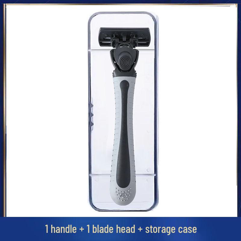 Six-Layer Razor Stainless Steel Shaver for Men with Multi-Layer Shaving Head