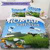 human fall flat Pattern Bedding,Quilt Set Quilt Cover Pillowcase Home Birthday Gift(1 * duvet cover + 2 * pillowcase, without core)_lx