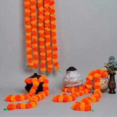 Tag der Toten Festivaldeko Chrysantheme lange Ranke, die Haustürdeko Girlande, Halloween Deko Blumenkranz