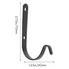 A84E-Set Of 10 Hanging Basket Bracket Hooks Iron Wall Hanging Hooks Curved Up Plant Hook For Hanging Bird Feeders, Lanterns