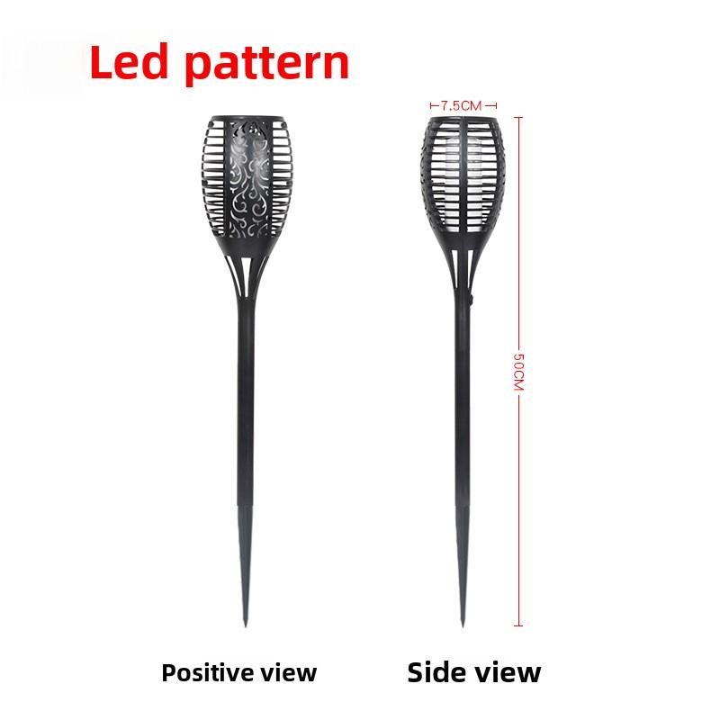 New Solar EnergyledFlame Torch Light Outdoor Decorative Landscape Light Courtyard Garden Rainproof Decorative Landscape Light