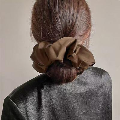 Kadınlar İçin Kore Düz Renk Kalın Bağırsak Saç Tokaları Basit Saç Halka Lastikli Scrunchies Bağlama Moda Kız Saç Aksesuarı