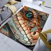 1PC Lizard eye colorful scales Pattern Rug Carpets for Bedroom Living Room Sofa Mat Creative Door Mat Cloakroom Home Decor