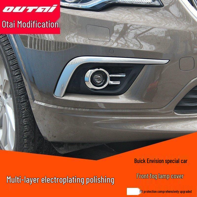 Front and Rear Fog Light Covers for Buick Envision - Custom Modification