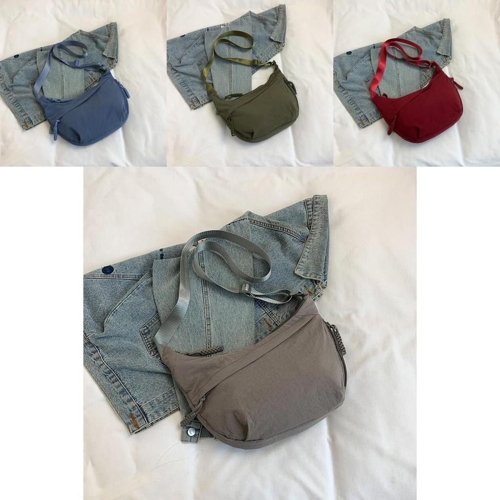 Versatile Sling Tote Bag For Women Trendy Nylon Crossbody Bag For Daily Outfits
