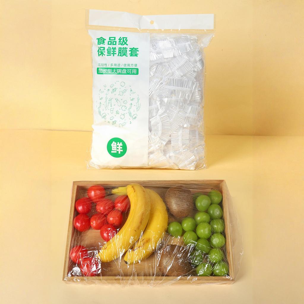 of Food-Grade Cling Film - Multifunctional Disposable Wrap,-Proof And Stretchable Cover, Suitable for Leftover Food, , Picnics, And Travel.