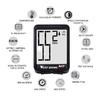 WEST BIKING Wireless Road Bike Computer Large Screen Bicycle Speedometer White Backlight Waterproof Odometer Cycling Stopwatch