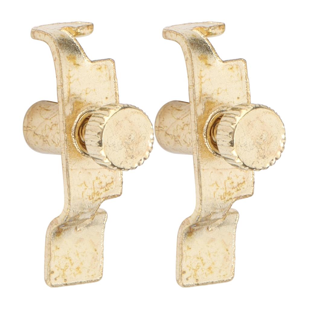 2pcs Professional Fine Tuner Erhu Metal Clip String Tune Adjuster Instrument Accessories Gloden