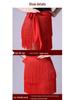 Latin Dance Dress: Women's Tassel Skirt Performance Costume with Apron Scarf