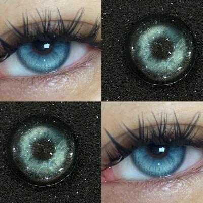 2PCS Color Contact Lenses Myopia Natural Soft Contact Lens North Star Ancient Rome Yate Blue 1 Year Use Contact Lens Cosmetic