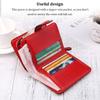 Foldable Leather Wallet Party Banquet Dating Portable Change Storage Purse Traveling Shopping Credit Card Holder Bag
