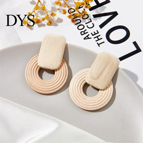 Women Earrings 1 Pair Hollow Out Round Jewelry Earring Exaggerated Beads for Vacation Fashion